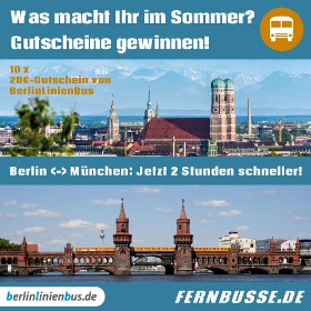 Summer in the City: 10 Gutscheine von Berlin Linien Bus im Wert von je 20 Euro gewinnen